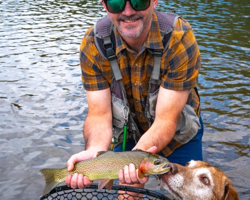 Guided trout fishing experience on the Colorado Rio Grande River